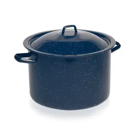 Imusa 094046101852 6.0 Quart Enamel Stock Pot Blue