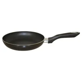 Imusa 094046250086 8in Bistro Aluminum Nonstick Fry Pan With Cool Touch Handle Black