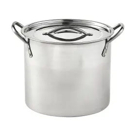Imusa 094046403154 Usa Stainless Steel Stock Pot With Lid 12-quart Silver