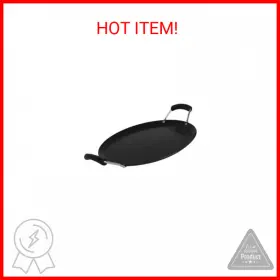 Imusa 094046520196 Red Usa Carbon Steel Round Comal 11-inch Bottom