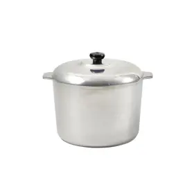 Imusa 094046893016 Usa Heavy Duty Cajun Aluminum Stock Pot 14 Quart Silver