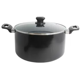 92164844 Imusa 10 Quart Ceramic Bistro Stock Pot Black
