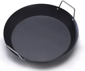 Car-52022 Imusa Usa Paella Pan With Metal Handle 15-inch Black