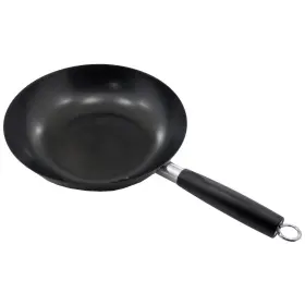 Imu-52008 Imusa 11 In Carbon Steel Nonstick Wok With Cool Touch Handle Black