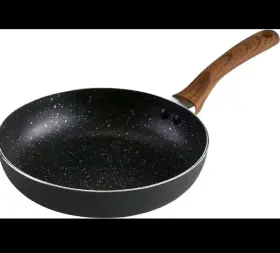 Imu-91704 Imusa Usa Woodlook 8 Inch Nonstick Black Stone Saute Pan With Wood Handle