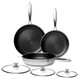 Innerwell 756329604190 Bxgsjt 6-piece Stainless Steel Frying Pan Cookware Set