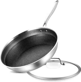 Qb-10-1 Inqibee 10 Inch Hybrid Tri-ply Stainless Steel Saut 10-inch With Lid Silver