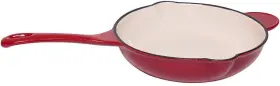 J Miles Co 635871974912 Its Useful. Cast Iron Enameled 10 Inch Skillet With Spout And Dual Handles