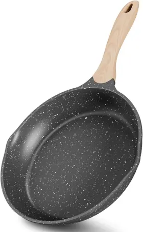 Jeetee 788125416707 8 Inch Nonstick Frying Pan Stone Coating 8&apos &apos Gray