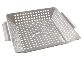 Jb0127 Jim Beam Stainless Steel Heavy Duty Grilling Wok