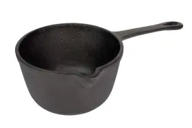 Jb0204 Jim Beam Cast Iron Basting Pot - Pre-seasoned Large Black Grilling Ove
