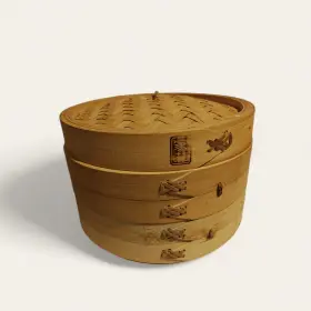 Joyce Chen 048002260138 Bamboo Steamer Handmade 10-inch 100% Natural Without Box