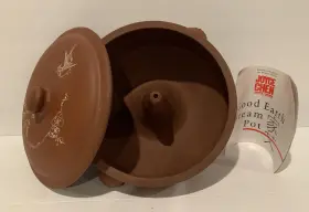 Joyce Chen 048002426121 Terracotta Steam Pot Veg Rice Meat Cooker Good Earth 2 Quart