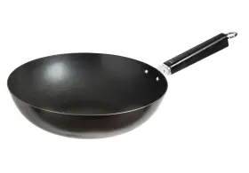 Joyce Chen 795468979486 Professional Series 12-inch Carbon Steel Excalibur Nonstick Stir Fry Pan With