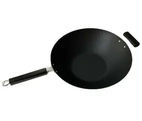 Joyce Chen 847539092119 Wok Xylan Flat Bottom Non Stick Stir Fry Pan 14-inch With Two Handles