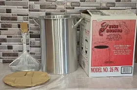 King Kooker 081795003261 26 Quart Turkey Fryer Stock Pot With Lid And Strainer Nos Box Read