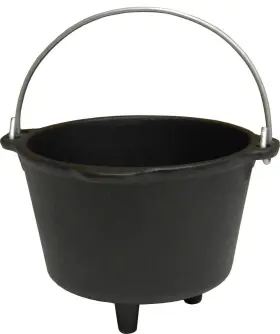 Ci3cfs King Kooker 081795563000 3 Cup Seasoned Small Cast Iron Pot Os Multi