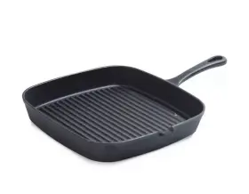Kitchen 811625033621 Sedona Cast Iron 9 Inch Square Grill Pan
