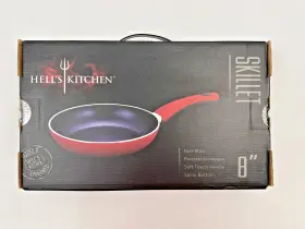 Kitchen 849808013221 Hells 8 Inch Non-stick Aluminum Skillet Frying Pan Red New In Box