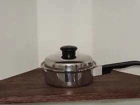 Kc101 Kitchen Craft 18-8 3 Ply Stainless Steel Saucepan With Lid 1 Quart Vintage Nice