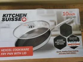 Pfp-28 Kitchen Suisse Pfp-28. Frying Pan Stainless Steel Honeycomb Pattern Hexcel 10 Inch Nonstick Anti Scorching