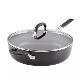Kitchenaid 051153848131 Hard Anodized Nonstick Saute Pan With Lid And Helper Handle 5 Quart