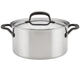 30002 Kitchenaid 5-ply Clad Stainless Steel Covered Sockpot 6-qt