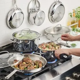 30082 Kitchenaid Tri-ply Clad Stainless Steel 12-piece Cookware Set New