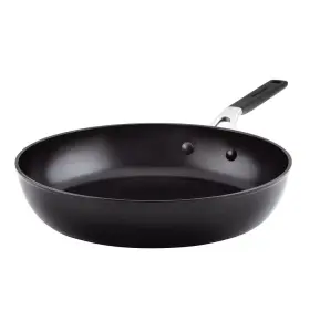 Kitchenaid 313026585513 Hard Anodized Nonstick 12 .5 Inch Aluminum Frying Pan In Onyx