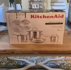 71001 Kitchenaid 3-ply Base Stainless Steel Cookware Set - 11 Pieces