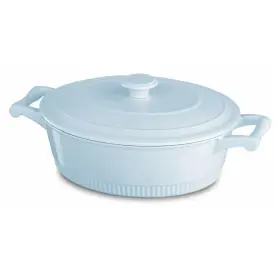 Kcti40crgb Kitchenaid 883049301068 4 Quart Cast Iron Casserole Cookware Glacier Blue Brand New