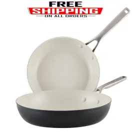 990381677 Kitchenaid Hard Anodized Ceramic Nonstick 2-piece Fry Pan Set