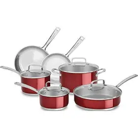 Kc2ss10pc Kitchenaid Pre-owned Cookware Ss 10pc Candy Apple Refurbished - Good