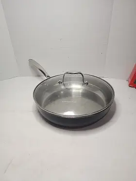 Wq330 Kitchenaid Hard Anodized Induction Nonstick Fry Pan/skillet With Lid Matte Black