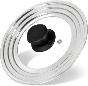 Komokeru 705353777011 Universal Lid For Pots And Pans Skillets Stainless Steel Pan Cover Fits 6-7-8 I