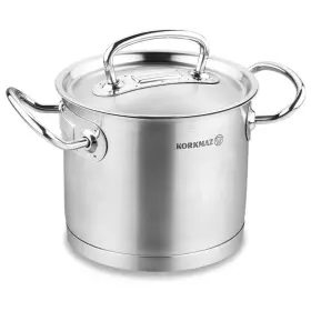 A1164 Korkmaz Proline 2.7l Extra Deep Casserole With Lid Dishwasher Safe And Polished