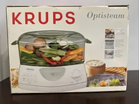 Krups 010942115793 Optisteam Model 649 13 Cup Food Steamer White - New In Box