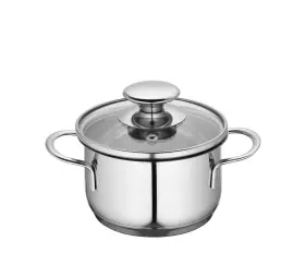 K2370702812 Kuchenprofi Mini Stockpot With Glass Lid 0.7 Qt. 4.75-inch Diameter