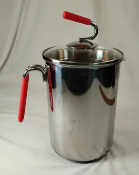 25874 Kuhn Rikon Vegetable Steamer Pot With Basket 18/10 Stainless Steel 11-cup