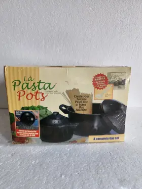 00164 L Pasta Pots Tv Products Complete 6pc Set New 5 And 1.5