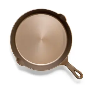 Lancaster Cast Iron 608037369772 No. 10 Skillet - 11-5/8-inch Pre-seasoned Heirloom Pan Made In Usa