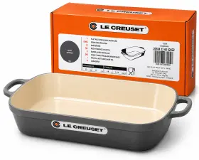 Le Creuset 024147282440 Signature Roaster 33cm Flint/oyster Enameled Cast Iron France