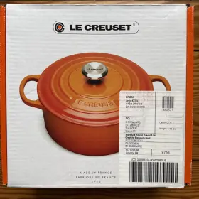 Le Creuset 024147320982 New 400 Signature 4.5 Quart Graphite Enameled Cast Iron Round Dutch Oven