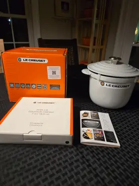 Le Creuset 024147321439 Cocotte 3 Quart 2.8l Cast Iron Vapeur Gray