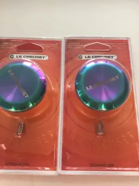 Le Creuset 024147326199 Nip 2 X Iridescent Replacement Knob Largest Size 2.2 Inch Stainless Large
