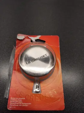 Le Creuset 024147339007 Open 2.2 Inch 57mm Light Gold Stainless Steel Cookware Replacement Knob