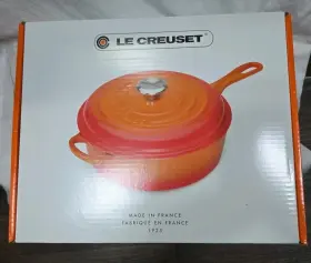 21079026060041 Le Creuset Signature Cast Iron 3.75 Quart Cassadou In Cerise - New