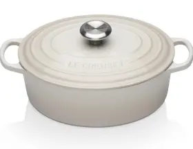21178297164430 Le Creuset Oval Cocotte Casserole Evo - Cast Iron 29 Cm Meringue New In Box