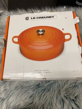 21179300902430 Le Creuset Enameled Cast Iron Gourmet Casserole Please Look At Pictures