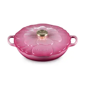 21964026777041 Le Creuset Petal Braiser In Berry From Japan 21964026777041 Le Creuset Petal Braiser In Berry From Japan